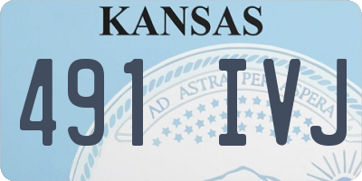 KS license plate 491IVJ