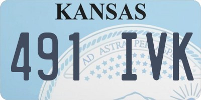 KS license plate 491IVK