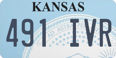 KS license plate 491IVR