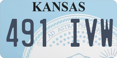 KS license plate 491IVW