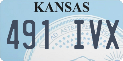 KS license plate 491IVX