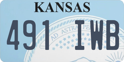 KS license plate 491IWB