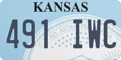 KS license plate 491IWC