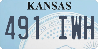 KS license plate 491IWH