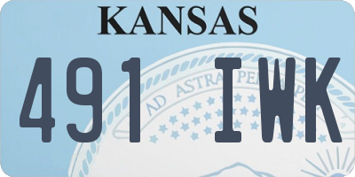 KS license plate 491IWK