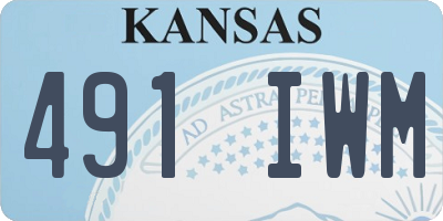 KS license plate 491IWM