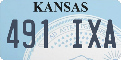 KS license plate 491IXA