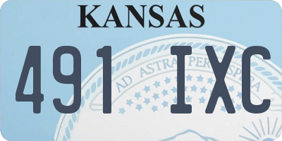 KS license plate 491IXC
