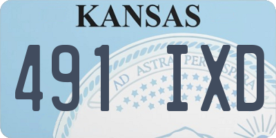 KS license plate 491IXD