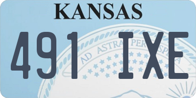 KS license plate 491IXE