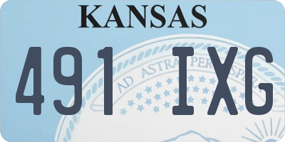 KS license plate 491IXG
