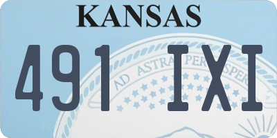 KS license plate 491IXI