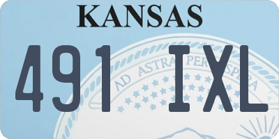KS license plate 491IXL