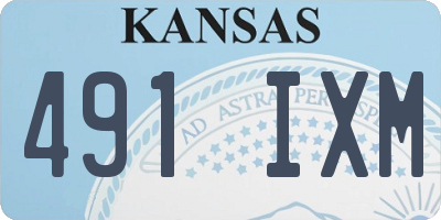 KS license plate 491IXM