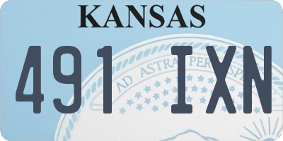KS license plate 491IXN