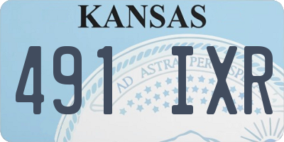 KS license plate 491IXR