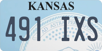 KS license plate 491IXS