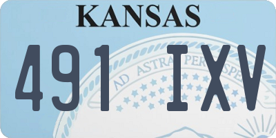 KS license plate 491IXV