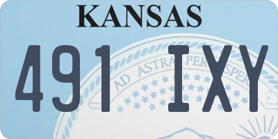 KS license plate 491IXY