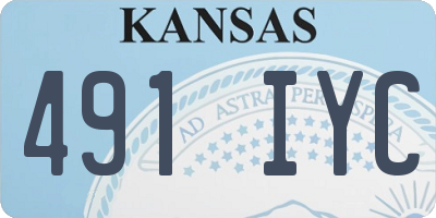 KS license plate 491IYC