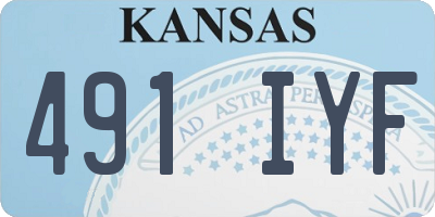 KS license plate 491IYF