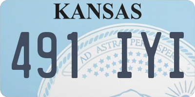 KS license plate 491IYI