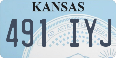 KS license plate 491IYJ