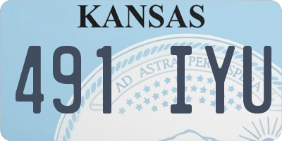 KS license plate 491IYU