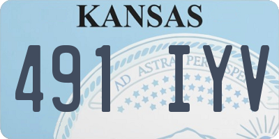 KS license plate 491IYV
