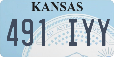 KS license plate 491IYY