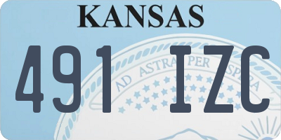 KS license plate 491IZC