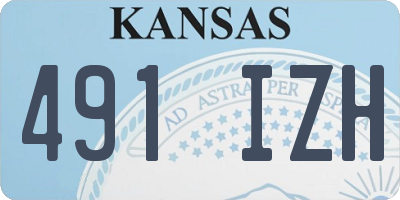 KS license plate 491IZH