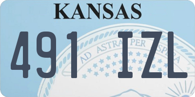 KS license plate 491IZL