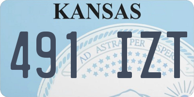 KS license plate 491IZT