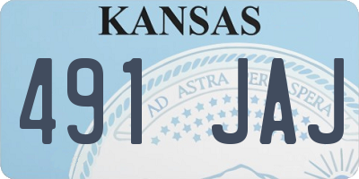KS license plate 491JAJ