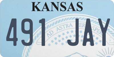 KS license plate 491JAY