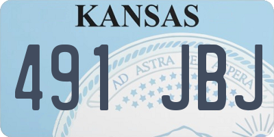 KS license plate 491JBJ