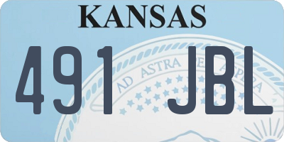 KS license plate 491JBL