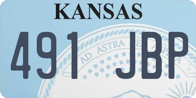 KS license plate 491JBP