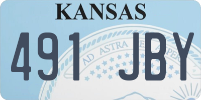 KS license plate 491JBY