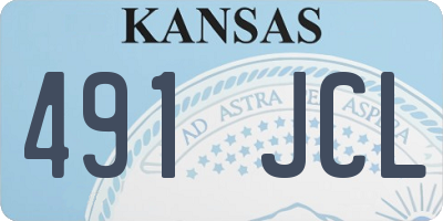 KS license plate 491JCL
