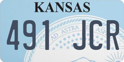 KS license plate 491JCR