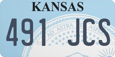 KS license plate 491JCS