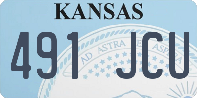 KS license plate 491JCU