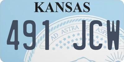 KS license plate 491JCW