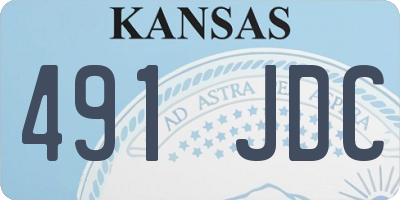 KS license plate 491JDC