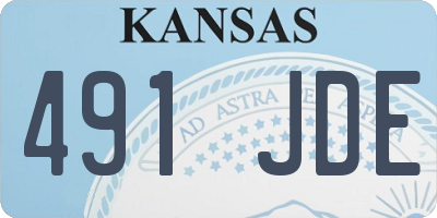 KS license plate 491JDE