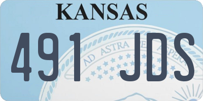 KS license plate 491JDS