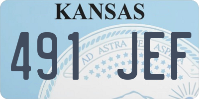 KS license plate 491JEF