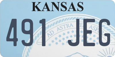 KS license plate 491JEG